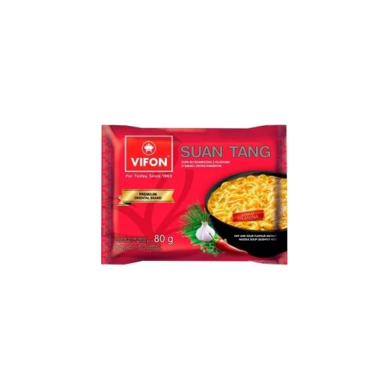 Vifon Suan Tang Pekingi Instant Tésztás Leves (Enyhén Csípős) 80g