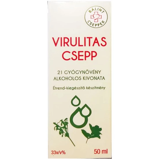 Bálint Virulitas csepp 50ml - Bodorrózsa tartalommal - Cistus Incanus