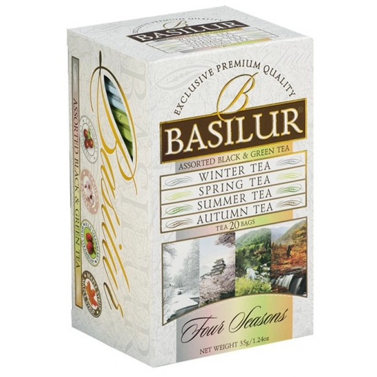 Basilur Four Seasons - Négy Évszak filteres fekete és zöld tea válogatás - 70398