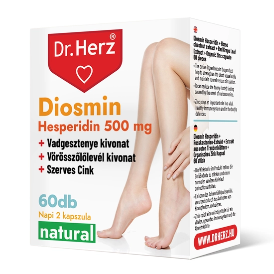 Dr. Herz Diosmin Hesperidin 500 mg kapszula, 60db