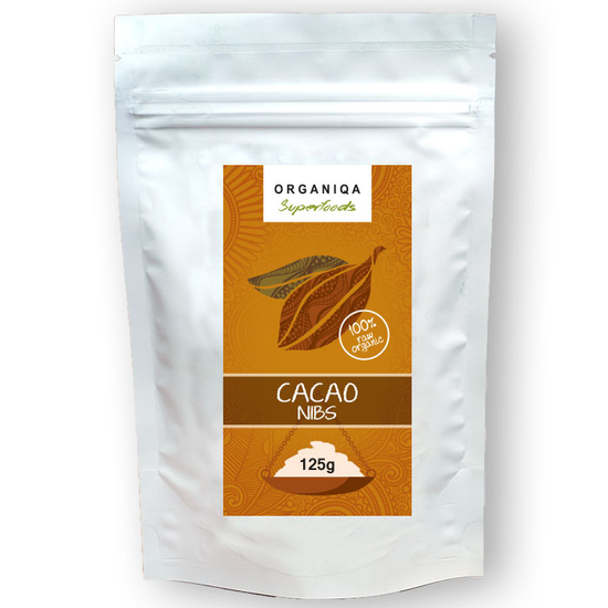 Organiqa Bio nyers zúzott kakaóbab (criollo), 125 g