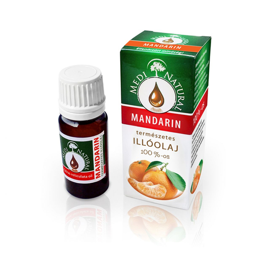 Medinatural 100%-os tisztaságú illóolaj, 10 ml - Mandarin