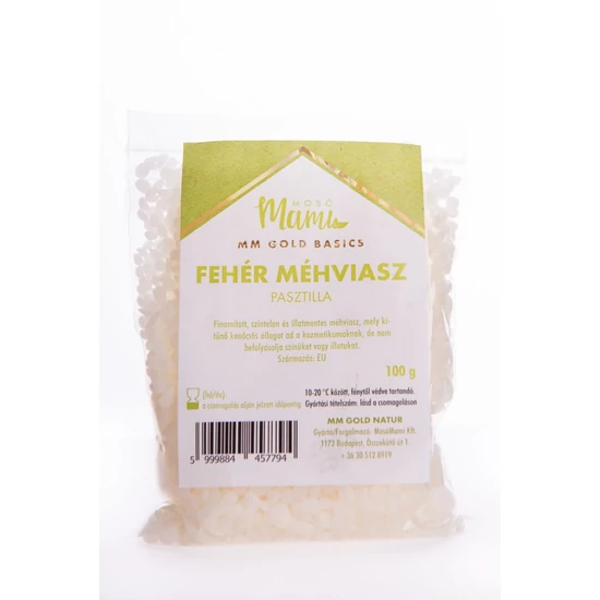 Mosó mami Méhviasz pasztilla, fehér, 100 g