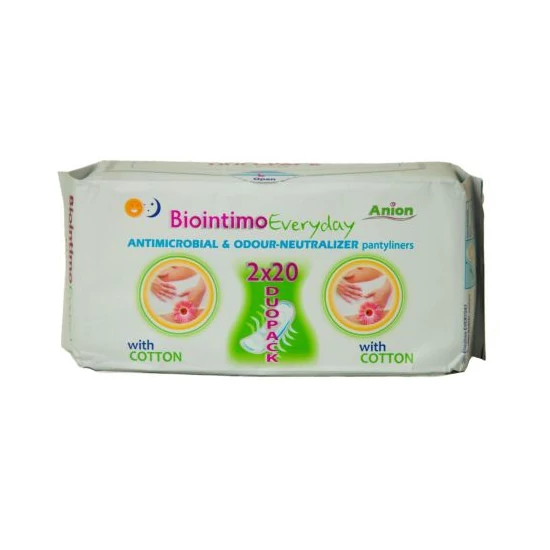 Biointimo Everyday Tisztasági betét duopack, 2*20 db