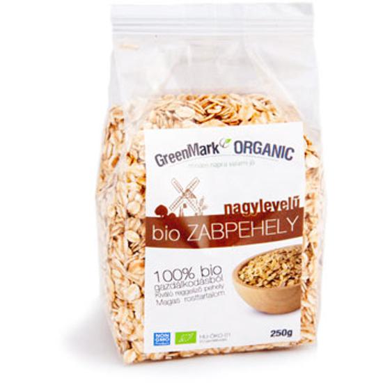 GreenMark bio nagyszemű zabphely, 500 g