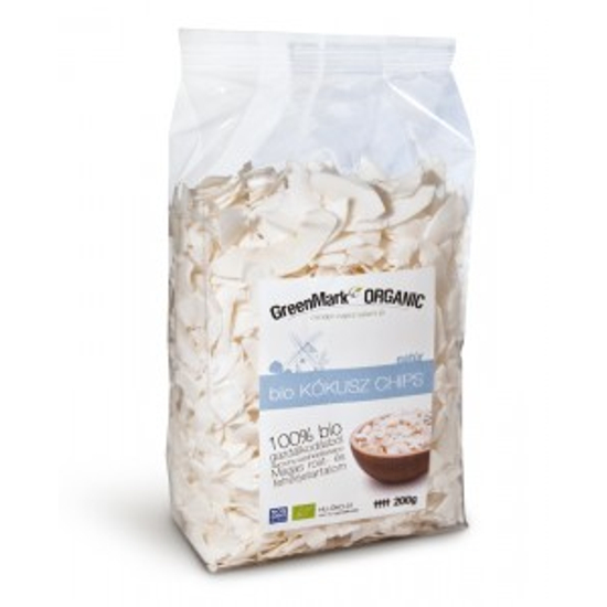 GreenMark bio kókusz chips, 200 g