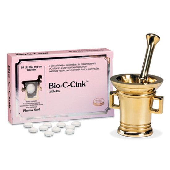 Bio-C-Cink tabletta C vitaminnal, 60 db