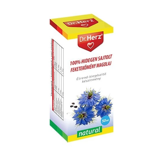 Dr. Herz hidegen sajtolt feketekömény magolaj, 50 ml
