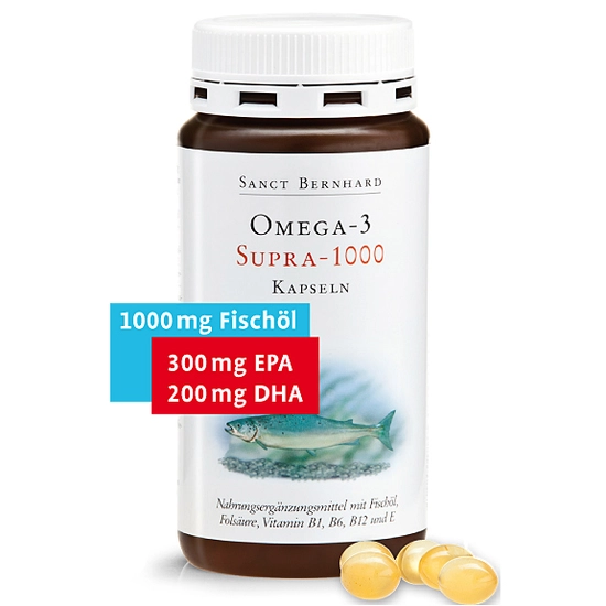 Sanct Bernhard Omega-3 Supra halolaj 1000 mg, 120 db