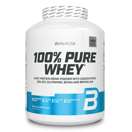BioTech 100% Pure Whey 2270g black biscuit