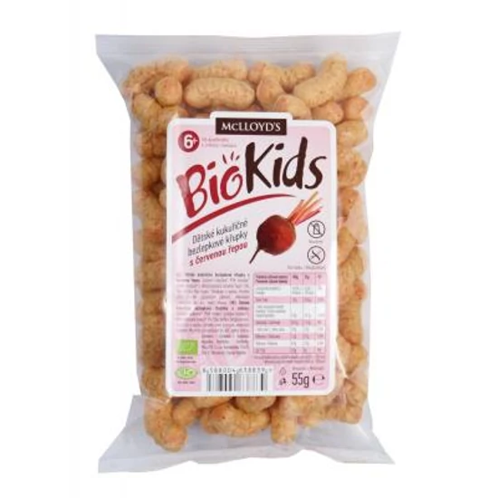 Biokids Bio Extrudált Kukorica Snack Céklás 55 g