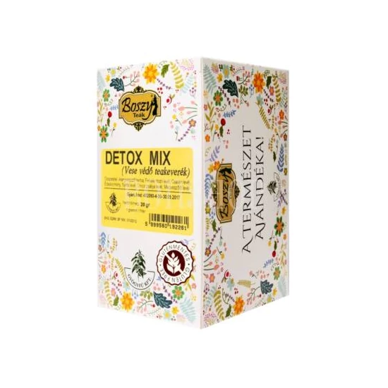 Boszy Detox Mix Vesevédő Tea, 20 filter