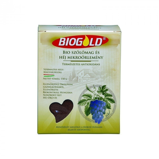 Biogold bio szőlőmag és héj örlemény, 150 g