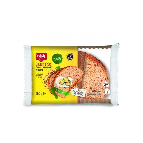 Schar Gluténmentes Kenyér Pane Casereccio Sokmagvas, 250 g