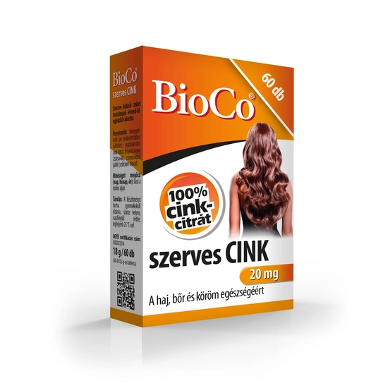 Bioco szerves cink tabletta, 60 db