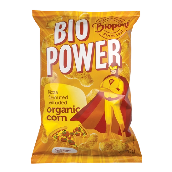 Biopont bio power kukorica pizzás ízesítéssel, 50 g