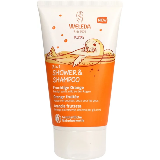 Weleda kids sampon-tusfürdő narancs, 150 ml