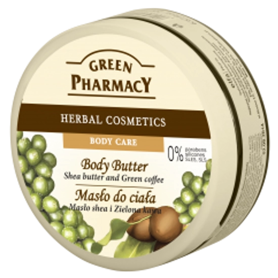 Green Pharmacy Gyógynövényes testvaj, 200 ml - Shea vaj és zöld kávé