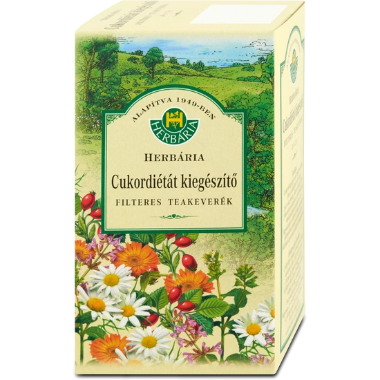 Herbária Cukordiétát kiegészítő teakeverék, 20 filter, 20 filter