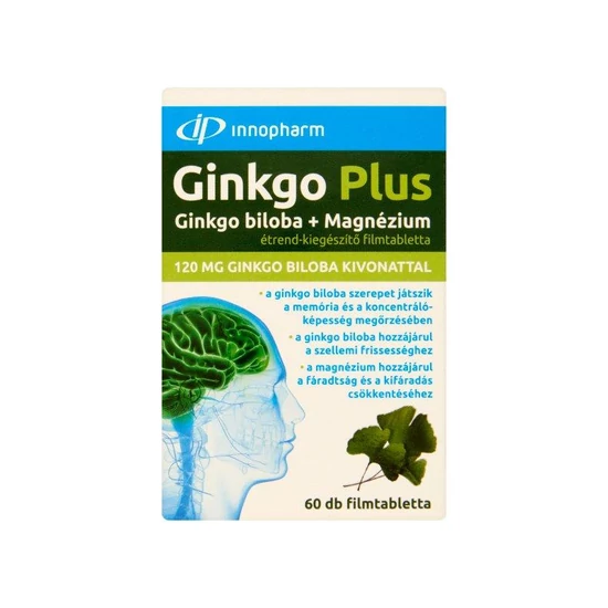 Innopharm ginkgo plus filmtabletta, 60 db