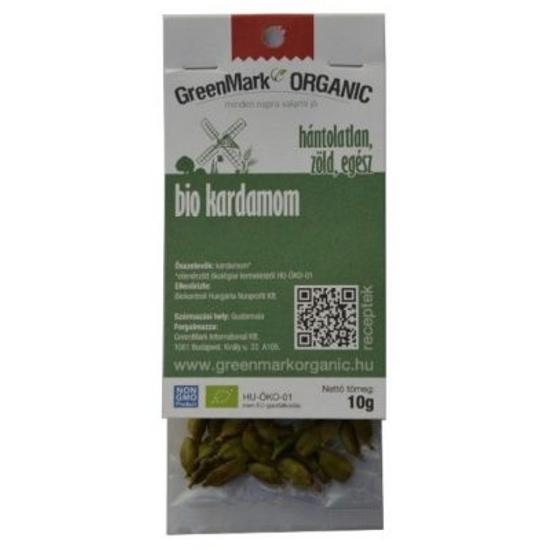 Greenmark bio fűszer kardamom zöld egész, 10 g