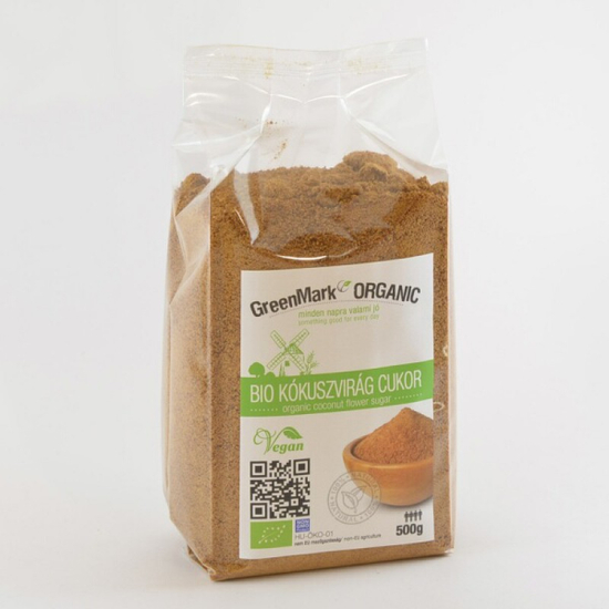 Greenmark bio kókuszvirág cukor, 500 g