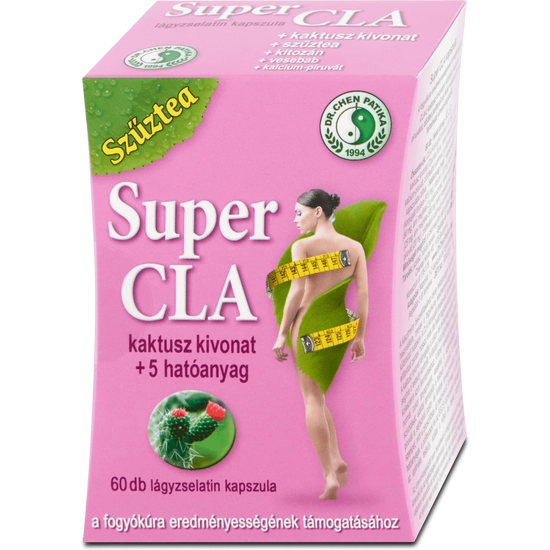 Dr. Chen Szűztea Super CLA (1555 mg x 60 db) kapszula kaktuszkivonattal