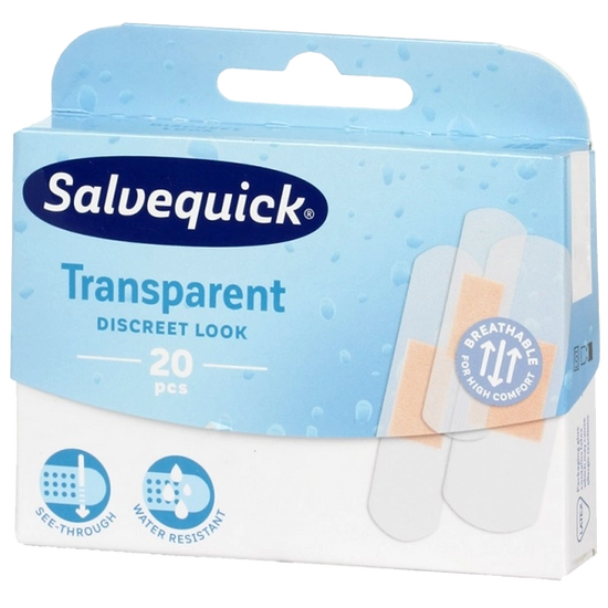 Salvequick sebtapasz transparent 20 db