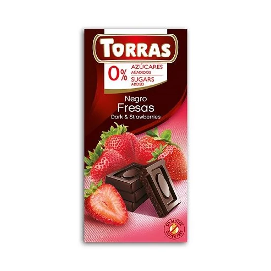 Torras étcsokoládé epres, 75 g