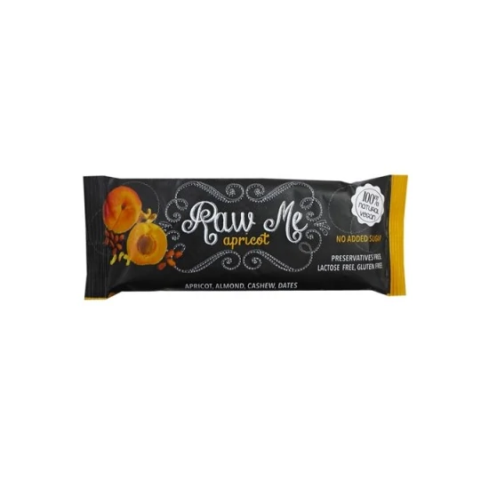 Raw me gyümölcsszelet sárgabarackos, 45 g