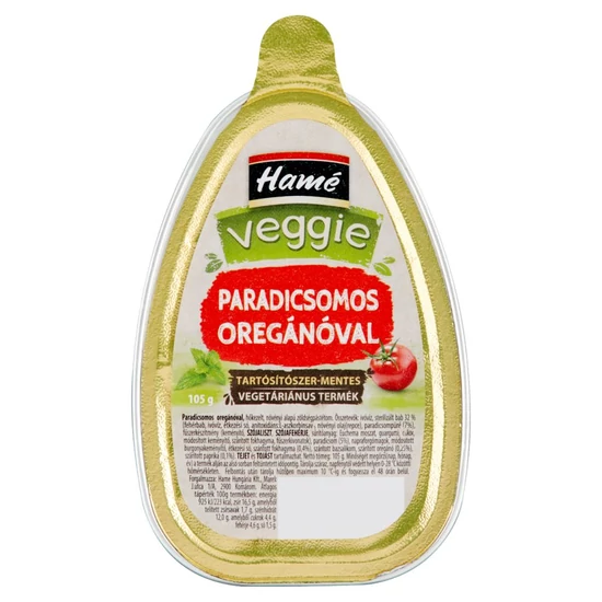 Hamé Veggie Paradicsomos Pástétom Oreg., 105 g