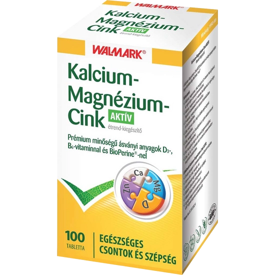 Walmark kalcium-magnézium-cink tabletta, 100 db