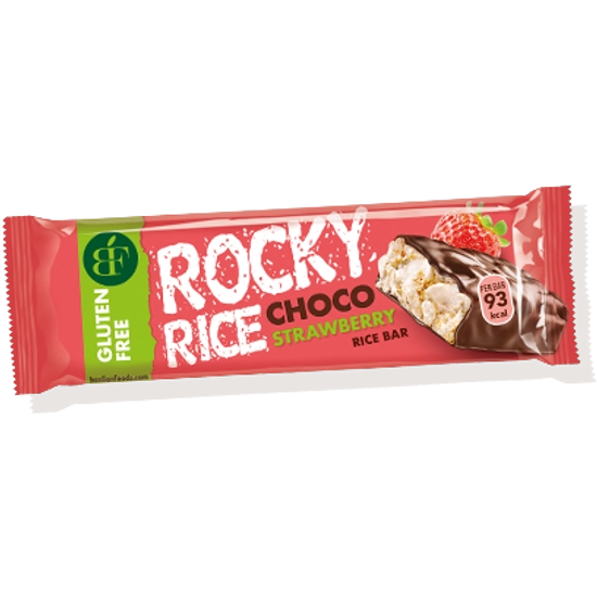 Rocky Puffasztott Csokis rizsszelet epres, 18 g