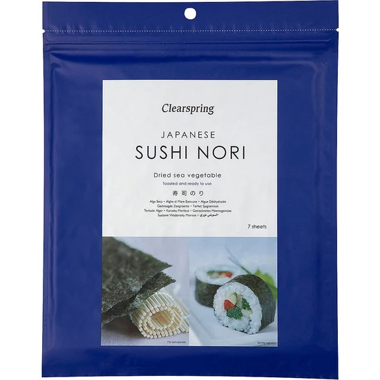 Sushi Nori tengeri algalapok, 10 x 25 g