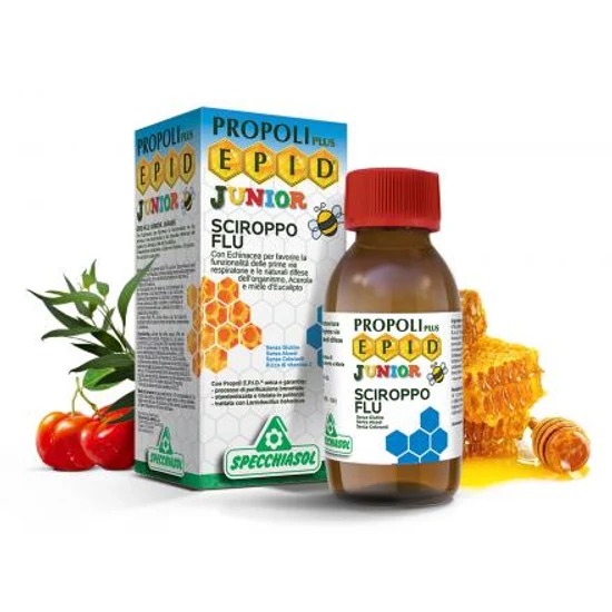 E.P.I.D.® Flu Junior Immuntámogató szirup gyermekeknek, 3 éves kortól 100ml
