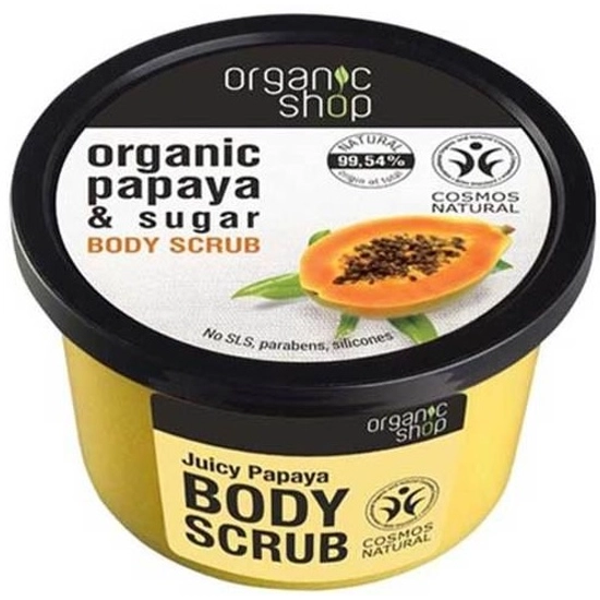 Organic Shop Bio Papaya Juice Bőrradír Papayával és Cuk 250 ml