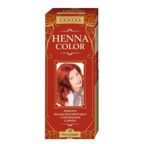 Henna Color Színező hajbalzsam Nr 10 Gránátalma 75 ml