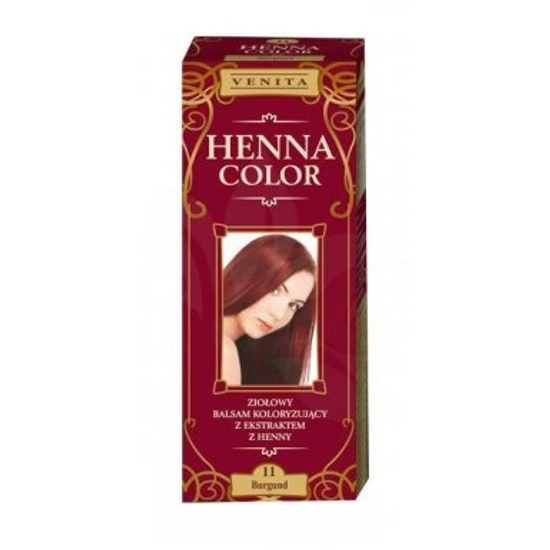 Henna Color Színező hajbalzsam Nr 11 Burgundi 75 ml