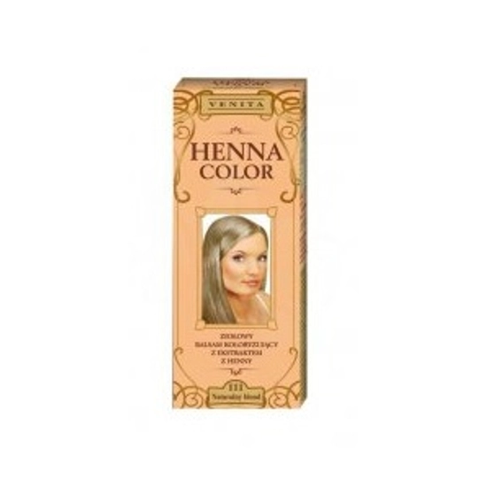 Henna Color Színező hajbalzsam Nr 111 Természetes Szőke 75 ml