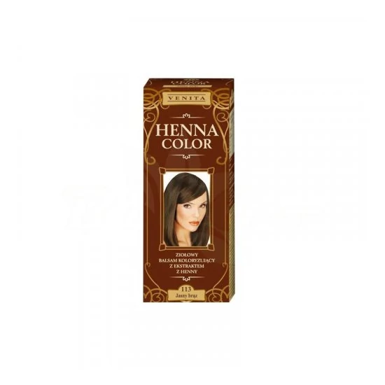 Henna Color Színező hajbalzsam Nr 113 Világosbarna 75 ml