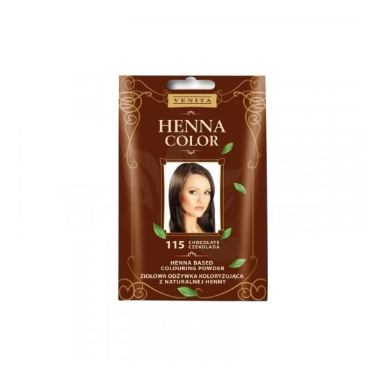 Henna Color Hajszinezőpor Nr 115 Csokoládé Barna 25 g