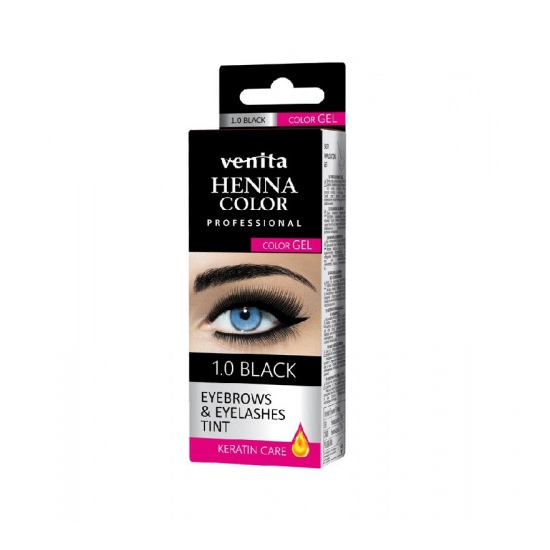 Venita Henna Color Gyógynövényes Szemöldök Festék 1.0 Fekete, 15 g