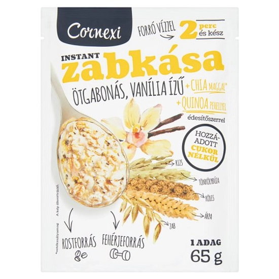 Cornexi Zabkása ötgabonás Chia Mag-quinoa Pehely 65 g
