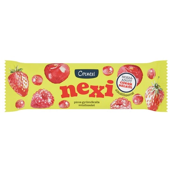 Cornexi nexi piros gyümölcsös müzli szelet édesítőszerrel 25 g