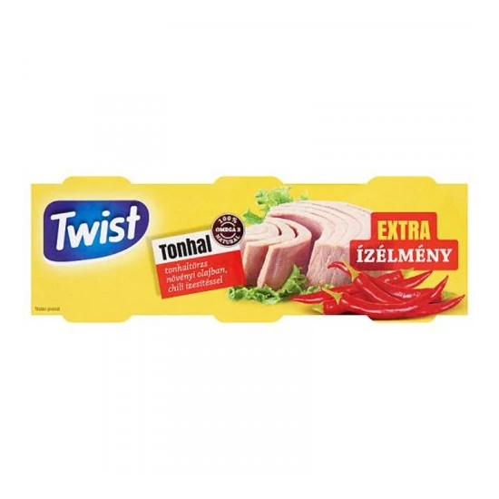 Twist Tonhaltörzs Növényi Olajban Chili 3x80g 240 g