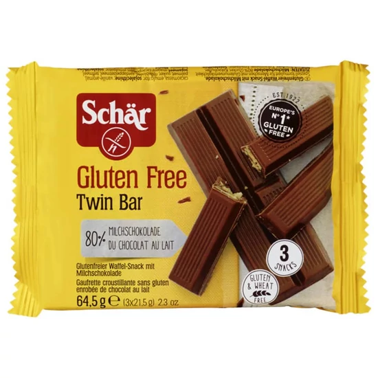 Schar Gluténmentes Twin Bar 65 g