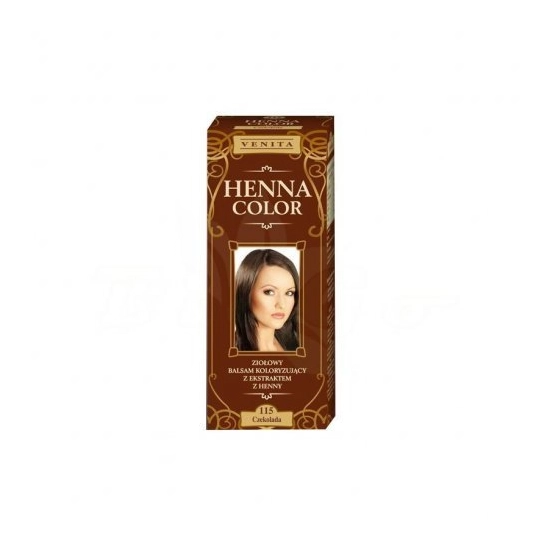 Henna Color Színező hajbalzsam Nr 115 Csokoládé Barna 75 ml