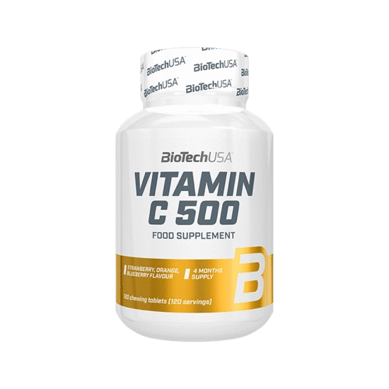 BioTech Vitamin C 500 rágótabletta, 120 db