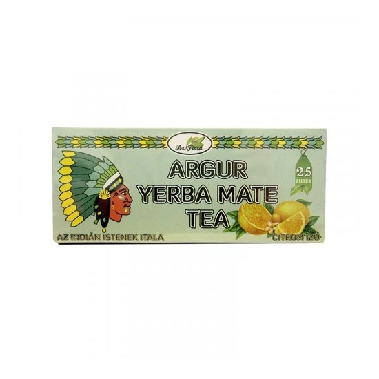 Dr.flóra Argur Yerba Mate Citrom Tea 25x1,7g, 43 g