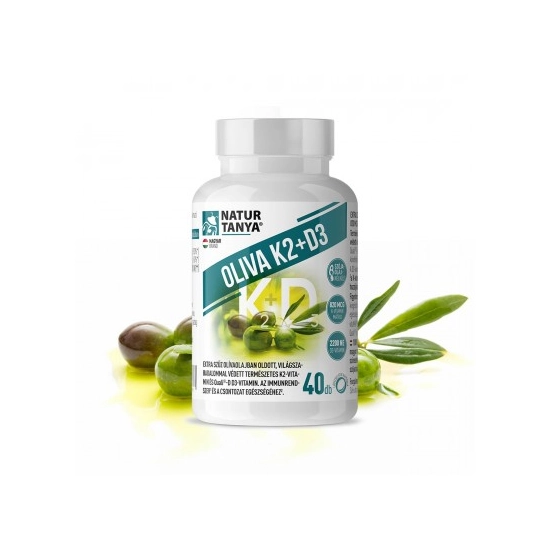 Natur Tanya® OLIVA K2+D3 vitamin, 40 db lágyzselatin kapszula